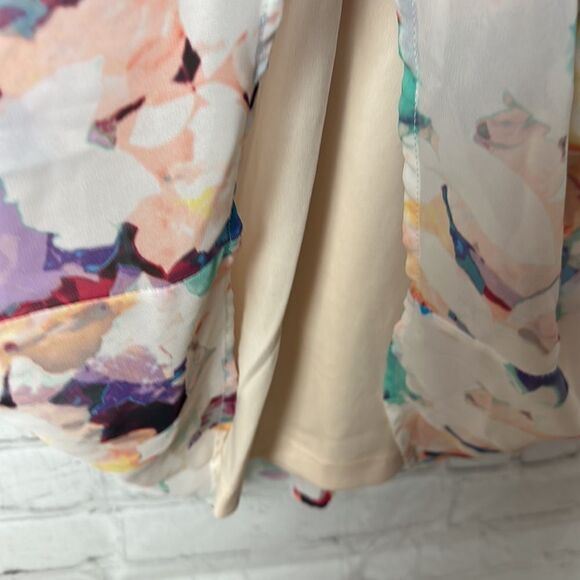 Signature by Sangria Floral Lined Dress Size 8 - Picture 4 of 7